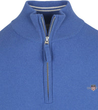 Load image into Gallery viewer, GANT - Superfine Lambswool Half Zip, Rich Blue
