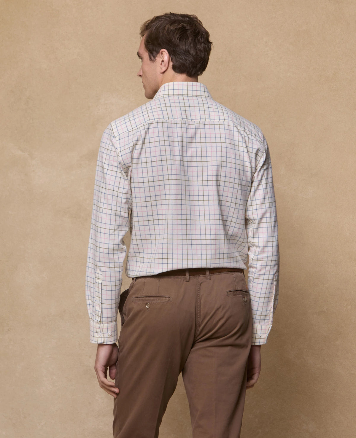 Magee - Caher Flannel Shirt, Green Tattersalls