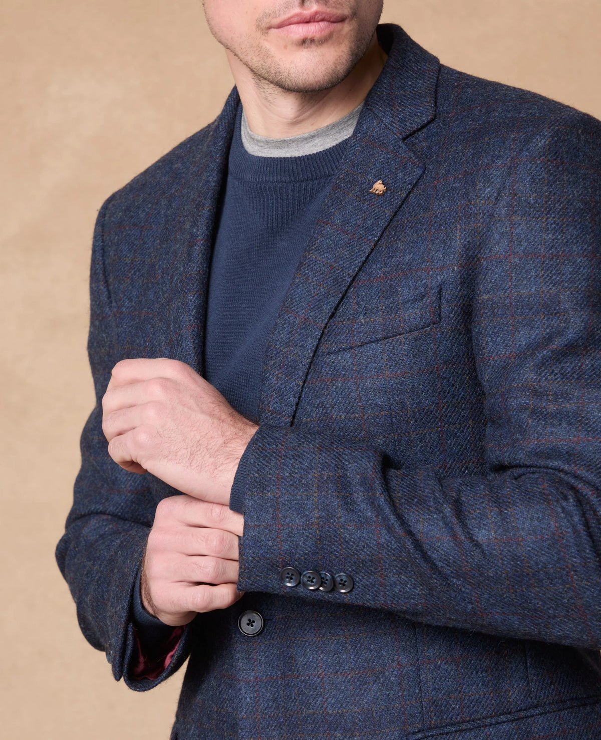 Magee - Ennis Blazer, Blue Check