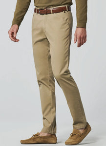 Meyer - Chicago 5056 Two-Tone Super-Stretch Cotton Chino , Sand