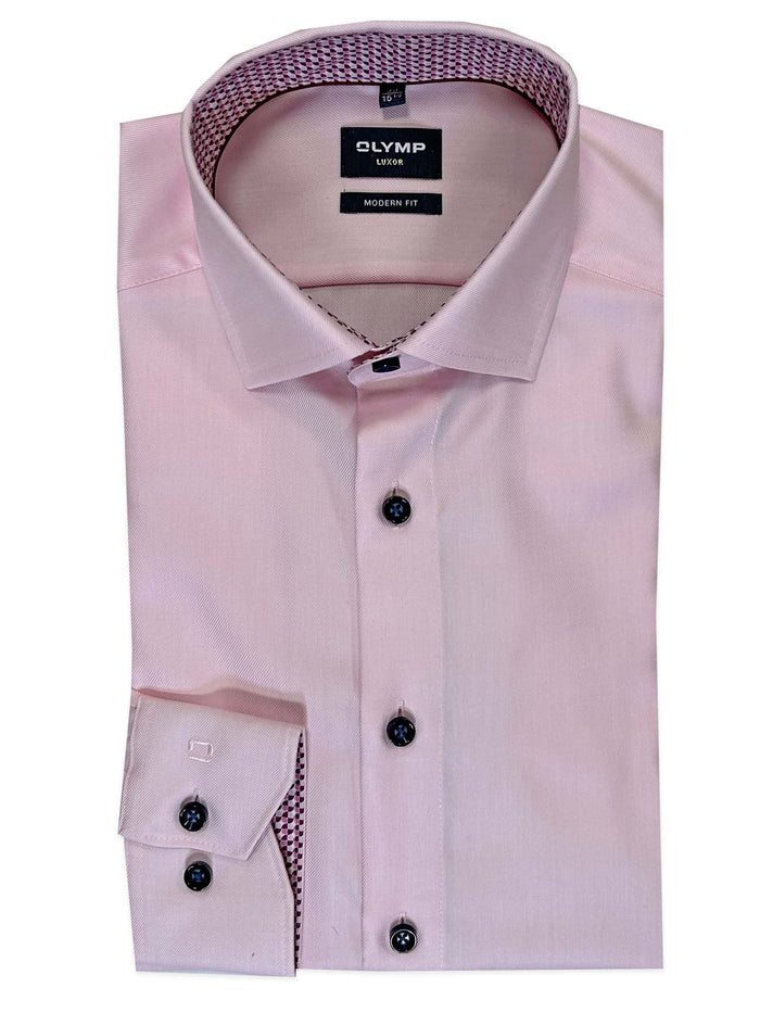 OLYMP - Modern Fit, Pink Shirt (Size 44 & 47 Only)