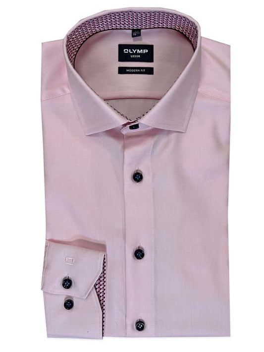 OLYMP - Modern Fit, Pink Shirt (Size 44 & 47 Only)