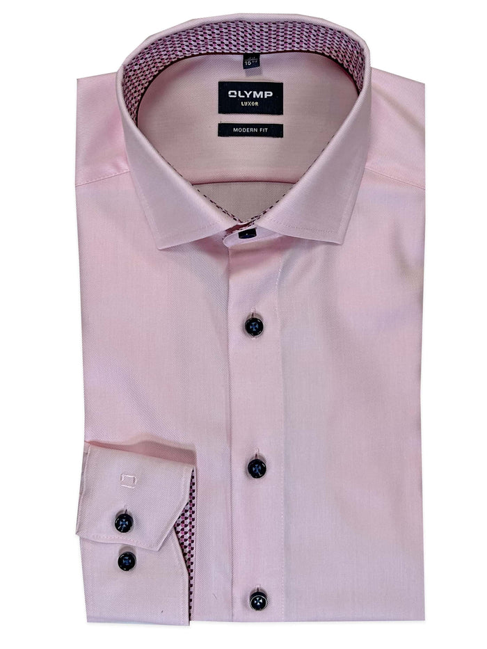 OLYMP - Modern Fit, Pink Shirt
