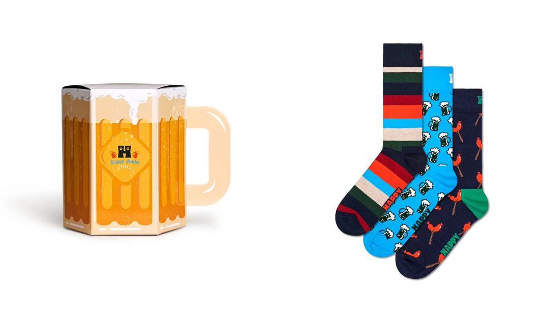 Happy Socks - 3-Pack Wurst And Beer Socks Gift Set