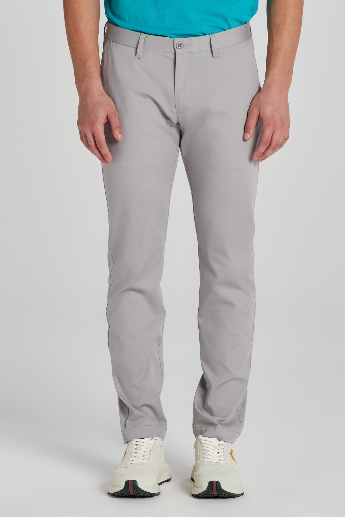 GANT - Slim Fit, Mid Rise Chinos, Mid Grey