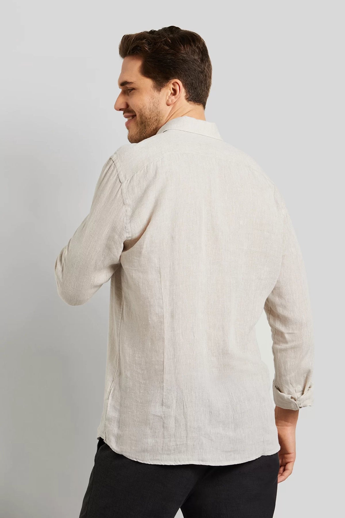 Bugatti - Linen Cotton Blend Shirt, Beige