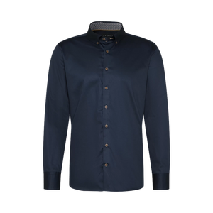 Bugatti - Cotton Shirt BD, Navy Blue