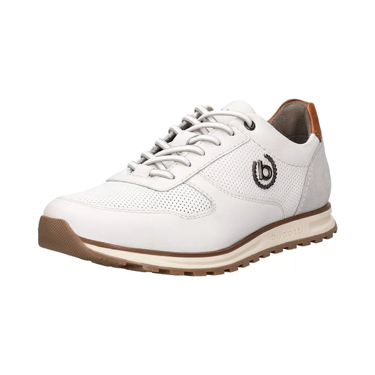 Bugatti - Off-White Comfort Fit Trainer, Vincent (Size 46 Only)