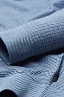 Load image into Gallery viewer, Bugatti - Half Zip Waffle Sweater, Blue Grey
