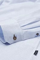 Bugatti - Casual Long Sleeve Shirt, Striped Blue