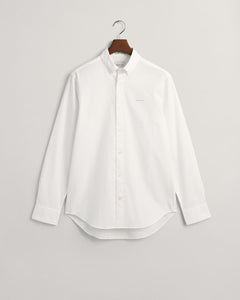GANT - Regular Pinpoint Oxford Shirt, White
