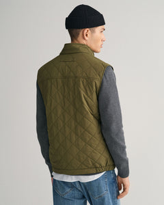 Gant - Quilted Windcheate Vest - Juniper Green