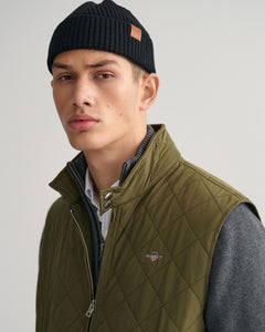 Gant - Quilted Windcheate Vest - Juniper Green