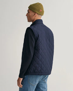 Gant - Quilted Windcheate Vest - Evening Blue