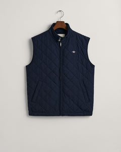 Gant - Quilted Windcheate Vest - Evening Blue