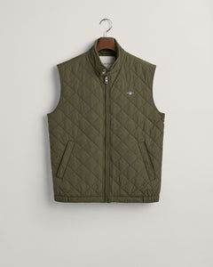 Gant - Quilted Windcheate Vest - Juniper Green