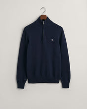 Load image into Gallery viewer, GANT - Casual Cotton Half-Zip Sweater, Evening Blue
