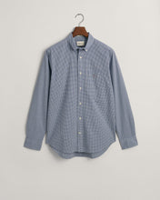 Load image into Gallery viewer, GANT -Regular Poplin Micro Check Shirt, College Blue
