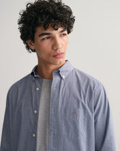 Load image into Gallery viewer, GANT -Regular Poplin Micro Check Shirt, College Blue
