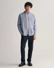 Load image into Gallery viewer, GANT -Regular Poplin Micro Check Shirt, College Blue
