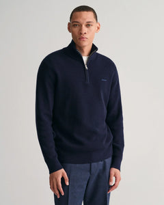 GANT- Cotton Wool Rib HZ , Evening Blue