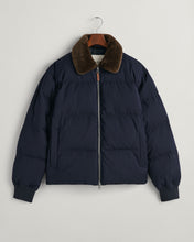 Load image into Gallery viewer, GANT - Padded Flannel Puffer Jacket, Night Blue
