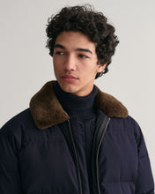 Load image into Gallery viewer, GANT - Padded Flannel Puffer Jacket, Night Blue
