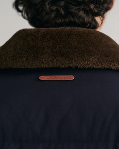GANT - Padded Flannel Puffer Jacket, Night Blue