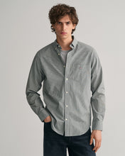 Load image into Gallery viewer, GANT - Regular Fit Micro Checked Poplin Shirt, Forest Green
