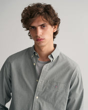 Load image into Gallery viewer, GANT - Regular Fit Micro Checked Poplin Shirt, Forest Green
