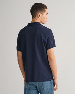 GANT - Reg Shield SS Pique Polo, Evening Blue