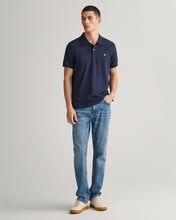 Load image into Gallery viewer, GANT - 3XL Reg Shield SS Pique Polo, Evening Blue
