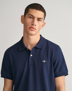 GANT - Reg Shield SS Pique Polo, Evening Blue