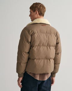 GANT - Padded Flannel Puffer Jacket, Desert Brown