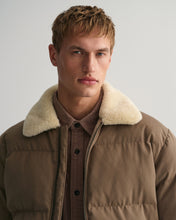Load image into Gallery viewer, GANT - Padded Flannel Puffer Jacket, Desert Brown
