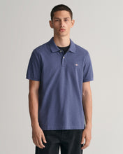 Load image into Gallery viewer, GANT - Reg Shield SS Pique Polo, Dark Jeans Blue Melange
