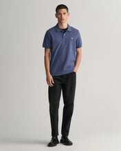 Load image into Gallery viewer, GANT - Reg Shield SS Pique Polo, Dark Jeans Blue Melange
