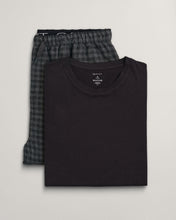 Load image into Gallery viewer, GANT - Flannel Pyjama Set, Jersey Crew Neck, Dark Grey Melange
