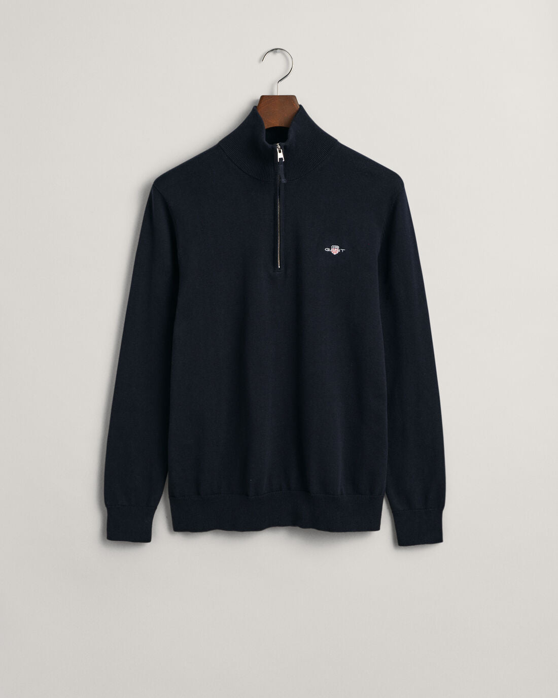 Gant - Classic Cotton Half Zip, Evening Blue