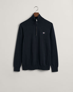 GANT - Classic Cotton Half Zip, Evening Blue