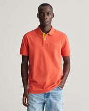 Load image into Gallery viewer, GANT - Contrast Pique SS Rugger Polo, Burnt Orange
