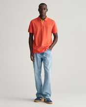 Load image into Gallery viewer, GANT - Contrast Pique SS Rugger Polo, Burnt Orange
