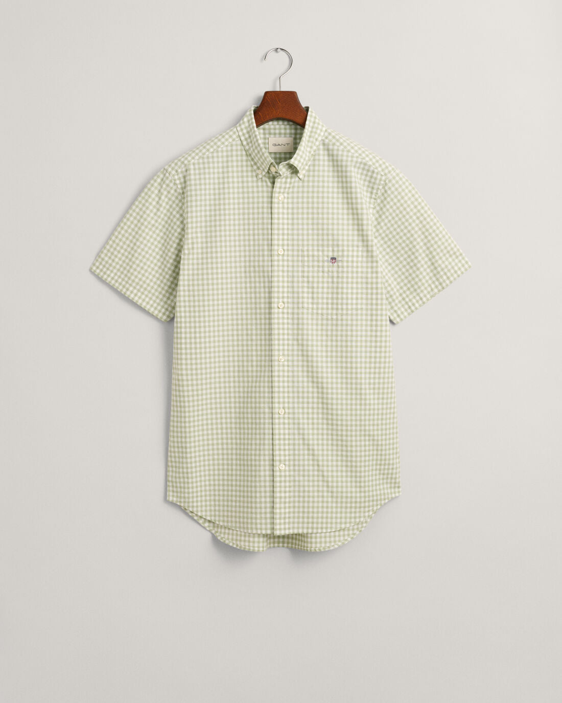 Gant - Poplin Short Sleeve Shirt, Milky Matcha