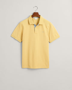 GANT - Contrast Collar Pique Polo, Dusty Yellow