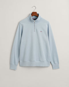 GANT - Half Zip, Dove Blue Sweatshirt
