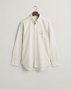 GANT - Oxford Banker Stripe Shirt, Milky Matcha