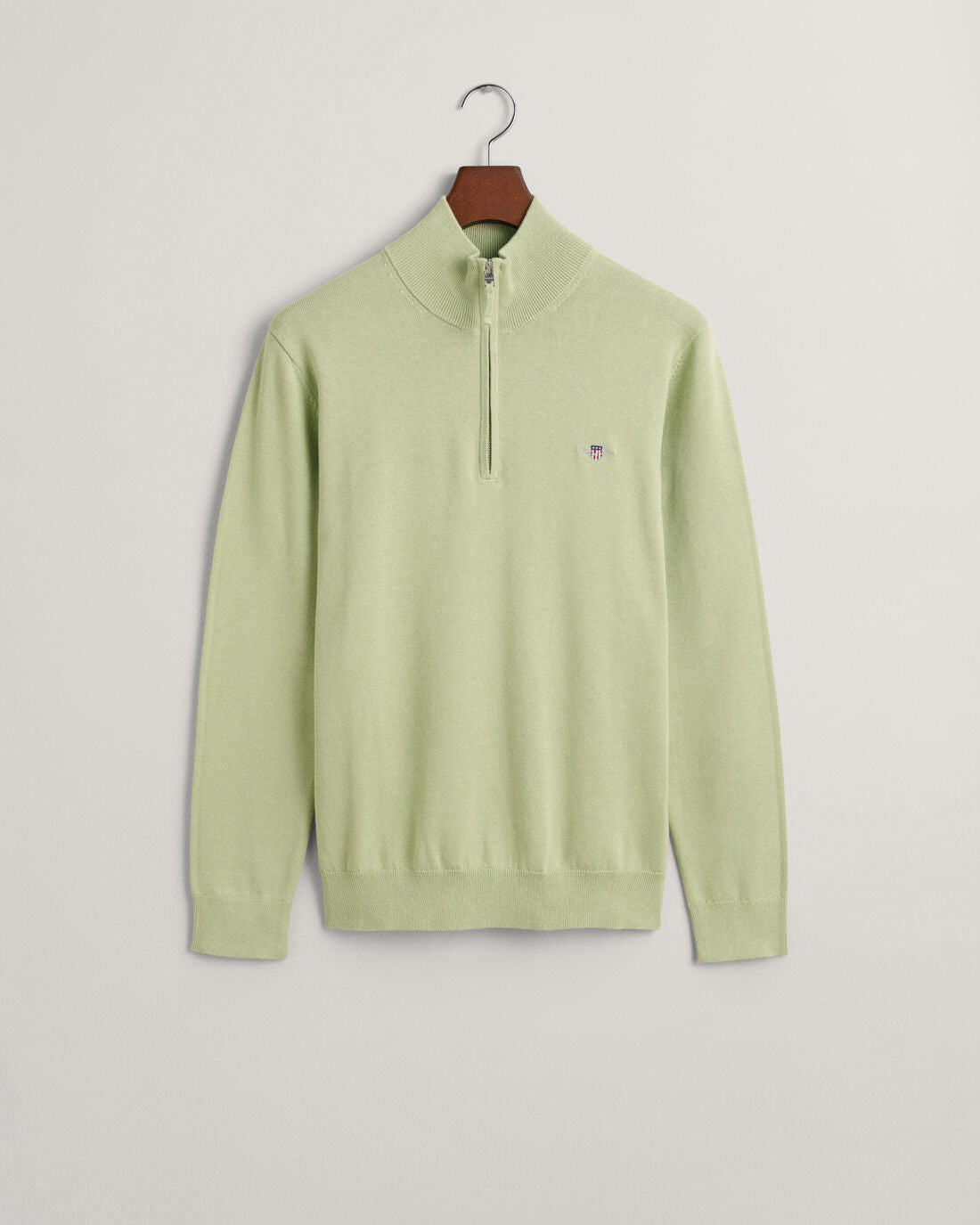 GANT -  Classic Cotton Half Zip, Milky Matcha