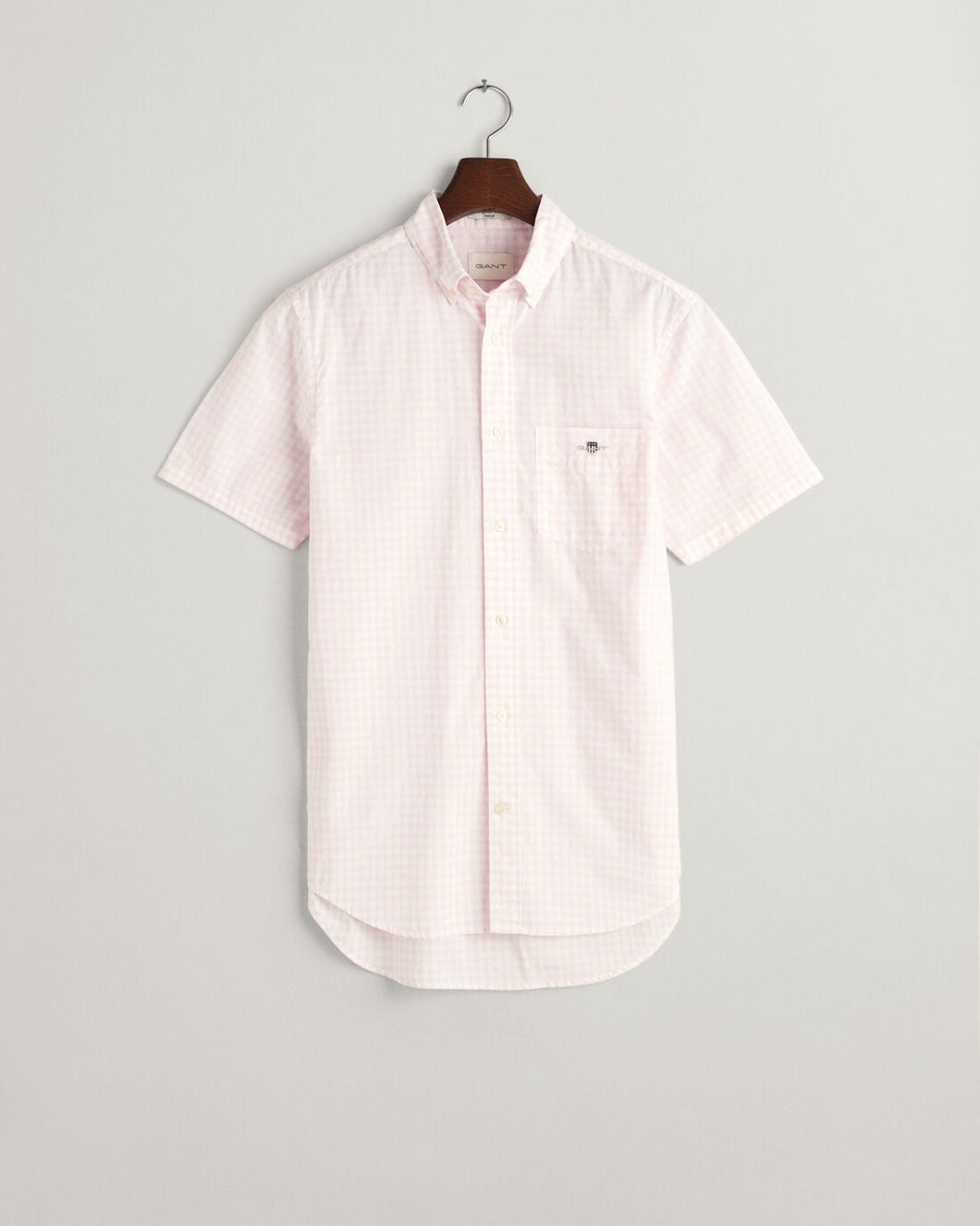 GANT - 3XL Poplin Short Sleeve Shirt, Ligtht Pink