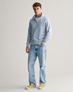 GANT - Half Zip, Dove Blue Sweatshirt