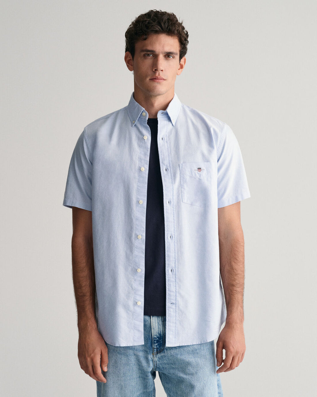 GANT - Oxford SS Shirt, Light Blue